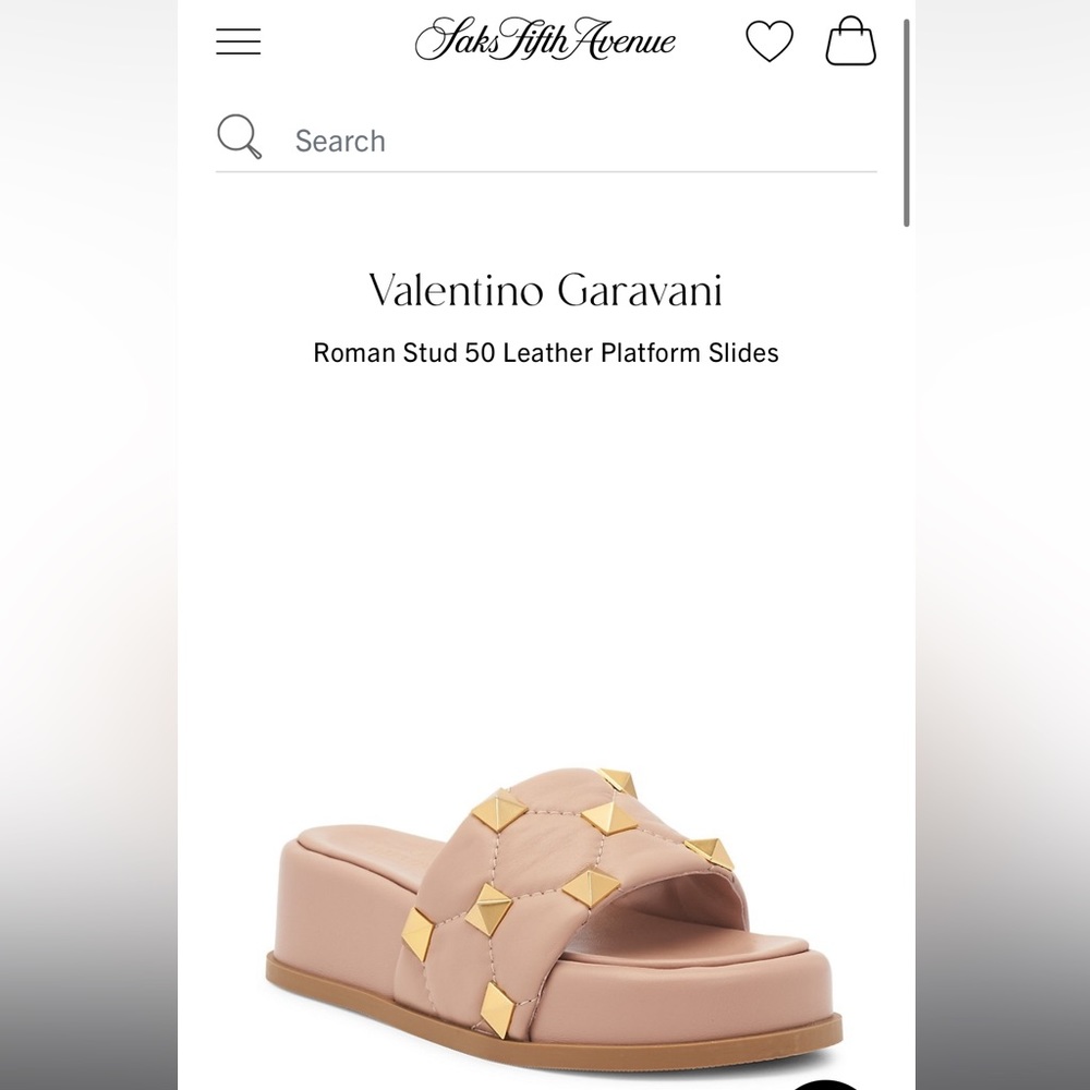 Valentino Roman Stud Platform Sandles